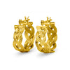 Gold Twist Earrings