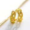 Gold Twist Earrings